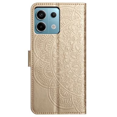 SKALO Xiaomi Redmi Note 13 Pro 5G Mandala Flip Cover - Guld