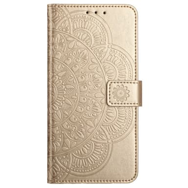 SKALO Xiaomi Redmi Note 13 Pro+ Mandala Flip Cover - Guld