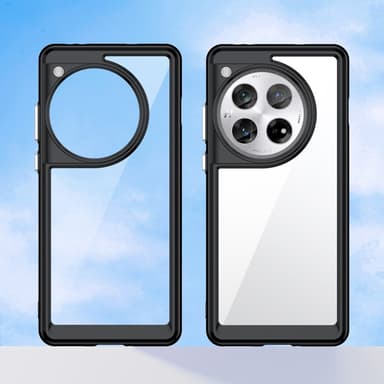 SKALO OnePlus 12 5G Farve Bumper Cover - Sort