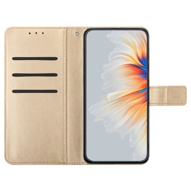 SKALO Xiaomi Redmi Note 13 Pro+ Mandala Flip Cover - Guld