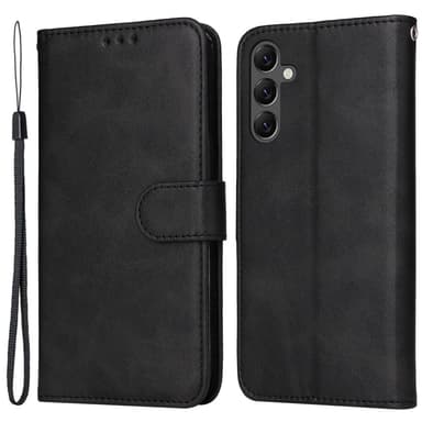 SKALO Samsung A25 5G PU-læder Pungetui - Sort
