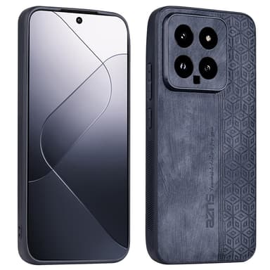 SKALO Xiaomi 14 5G AZNS PU læder Cover - Sort