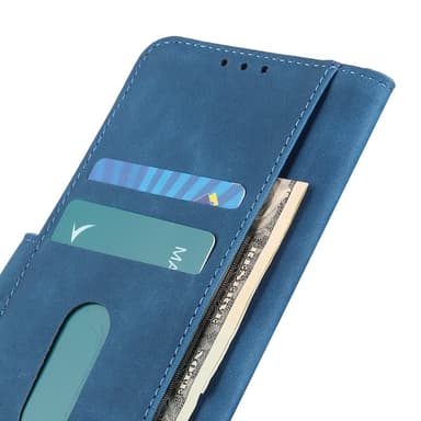 SKALO OnePlus 12 5G KHAZNEH Pungetui i PU-læder - Blå