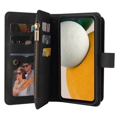 SKALO Samsung A15 4G Big Wallet 17-RUM Pungetui - Sort