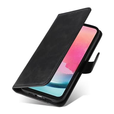 SKALO Samsung A25 5G PU-læder Pungetui - Sort
