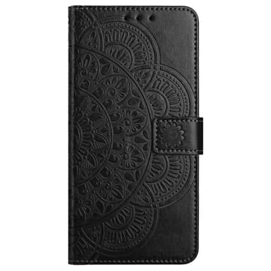 SKALO Xiaomi Redmi Note 13 Pro 5G Mandala Flip Cover - Sort