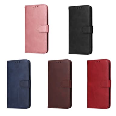 SKALO OnePlus 12 5G PU-læder Pungetui - Brun