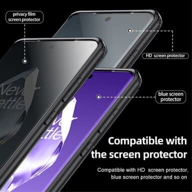 SKALO OnePlus 12R 5G TPU Clear Hybrid Cover - Gennemsigtig