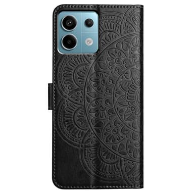 SKALO Xiaomi Redmi Note 13 Pro 5G Mandala Flip Cover - Sort