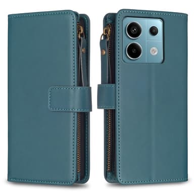 SKALO Xiaomi Redmi Note 13 Pro 5G Big Wallet 11-RUM Pungetui - Grøn
