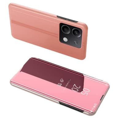 SKALO Xiaomi Redmi Note 13 5G Clear View Mirror Etui - Rosa guld