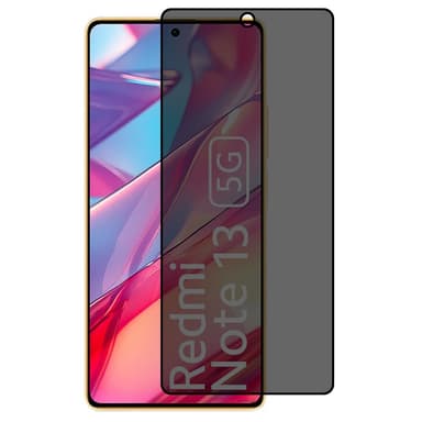2-PAK SKALO Xiaomi Redmi Note 13 4G Privacy Hærdet Glas Skærmbeskyttelse - Sort