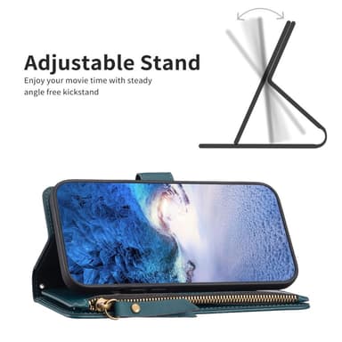 SKALO Xiaomi Redmi Note 13 Pro 5G Big Wallet 11-RUM Pungetui - Grøn