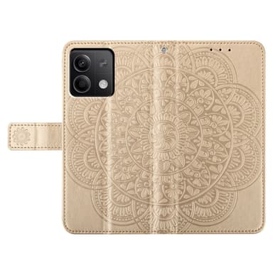 SKALO Xiaomi Redmi Note 13 5G Mandala Flip Cover - Guld