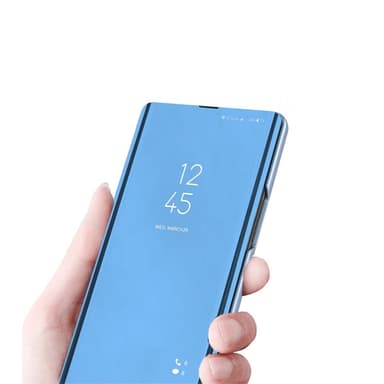 SKALO Xiaomi Redmi 13C 4G Clear View Mirror Etui - Sølv