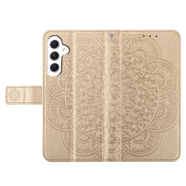 SKALO Samsung A15 5G Mandala Flip Cover - Guld