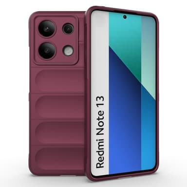 SKALO Xiaomi Redmi Note 13 4G Rugged Bumpers TPU-Cover - Vin rød