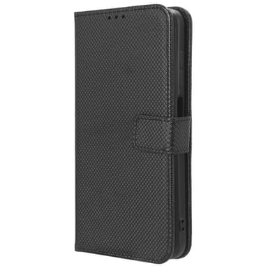 SKALO Asus ROG Phone 8 Pro 5G Premium Mini Rhombus Wallet Flip Cover - Sort