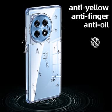 SKALO OnePlus 12R 5G TPU Clear Hybrid Cover - Gennemsigtig