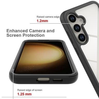 Til Samsung Galaxy S24+ Case PC+TPU Støddæmpende Mobiltelefon Bagside