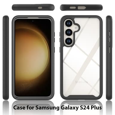 Til Samsung Galaxy S24+ Case PC+TPU Støddæmpende Mobiltelefon Bagside