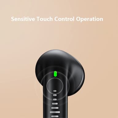 WEKOME Earphones Bluetooth 5.3 Stereo Earbuds - Beige
