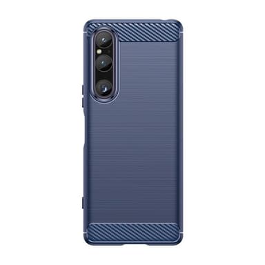Børstet silikone cover Sony Xperia 1 VI - Blå