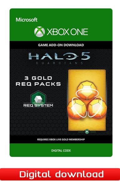 Halo 5 Guardians – 3 Gold REQ Packs - XOne