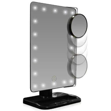 UNIQ LED Makeup Spejl - Sort