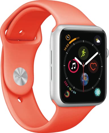 Puro Icon silikonesportsrem til Apple Watch 38-41 mm (living coral)