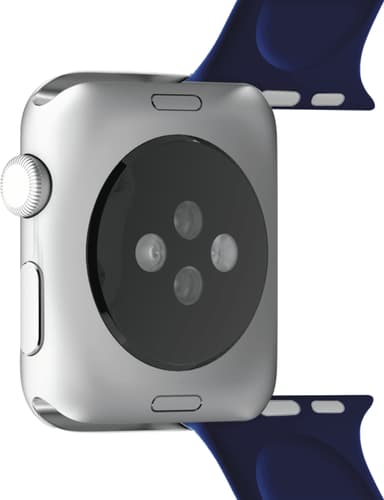 Puro Icon silikonesportsrem til Apple Watch 42-45 mm (dark blue)