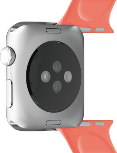 Puro Icon silikonesportsrem til Apple Watch 42-45 mm (living coral)