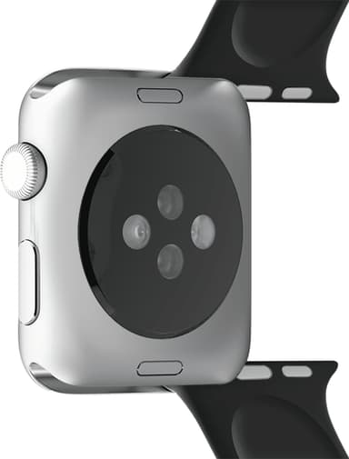 Puro Icon silikonesportsrem til Apple Watch 42-45 mm (sort)