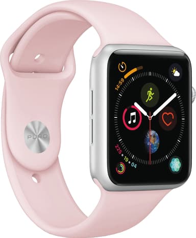 Puro Icon silikonesportsrem til Apple Watch 38-41 mm (rose)