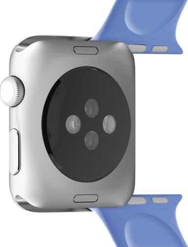 Puro Icon silikonesportsrem til Apple Watch 42-45 mm (forment blue)