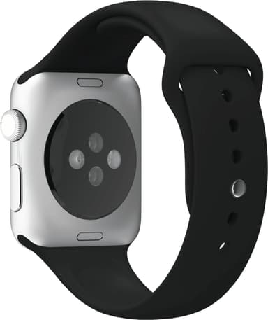 Puro Icon silikonesportsrem til Apple Watch 42-45 mm (sort)