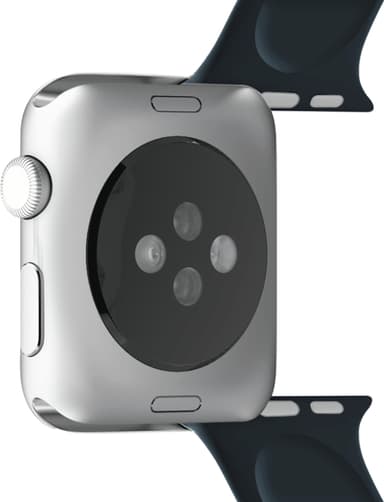 Puro Icon silikonesportsrem til Apple Watch 42/44/45 mm (navy blue)