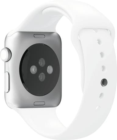 Puro Icon silikonesportsrem til Apple Watch 42/44/45 mm (hvid)