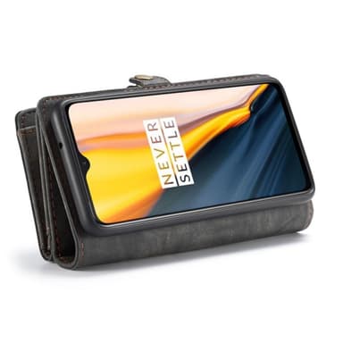 CaseMe Wallet 11-kort OnePlus 7  - Sort / Grå