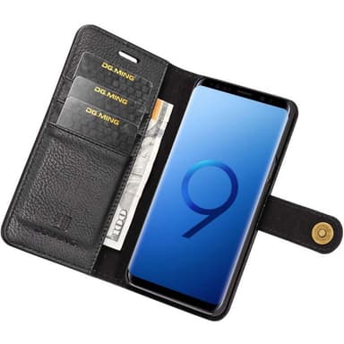 DG-Ming Wallet 2i1 til Samsung Galaxy S9 Plus (SM-G965F)  - sort
