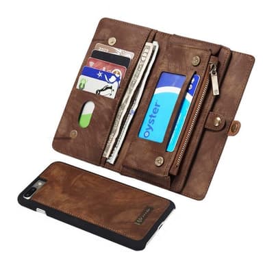 CaseMe Wallet 11-kort Apple iPhone 7+, 8+  - blå