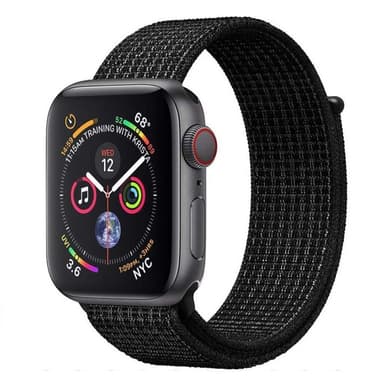 Apple Watch 4 (40mm) Nylon armbånd - sort hvid