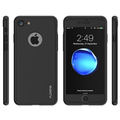 FLOVEME 360 cover med glas Apple iPhone 7 Plus  - Grå