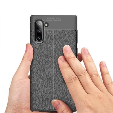 Lædermønstret silicone cover Samsung Galaxy Note 10 (SM-N970F)  - so