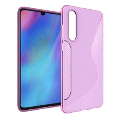 S-Line Silicone Cover til Huawei P30 (ELE-L29)  - gennemsigtig