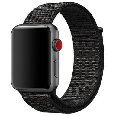 Apple Watch 38mm Nylon armbånd - sort pink