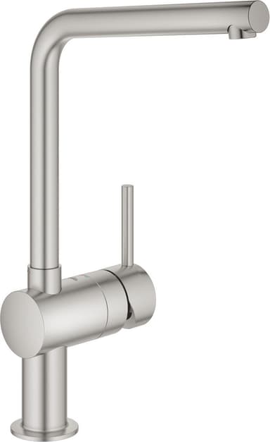 Grohe Minta blandingsbatteri med L-tud (børstet krom)