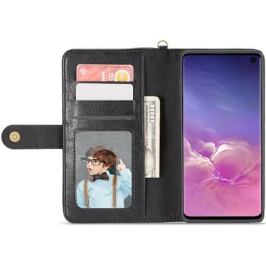 Multi Wallet 3i1 9-kort Samsung Galaxy S10 (SM-G973F)  - rød