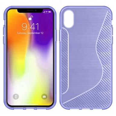 S-Line Silicone Cover til Apple iPhone XS Max (6,5 ")  - lyserød