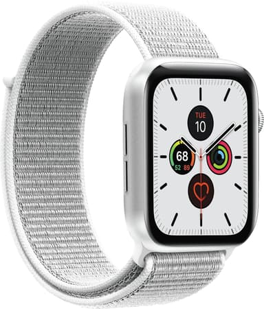 Puro nylon urrem til Apple Watch 42/44/45 mm (hvid)
